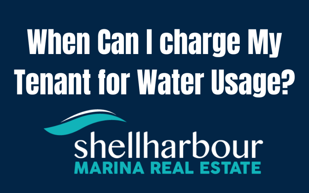 When Can I charge My Tenant for Water Usage?