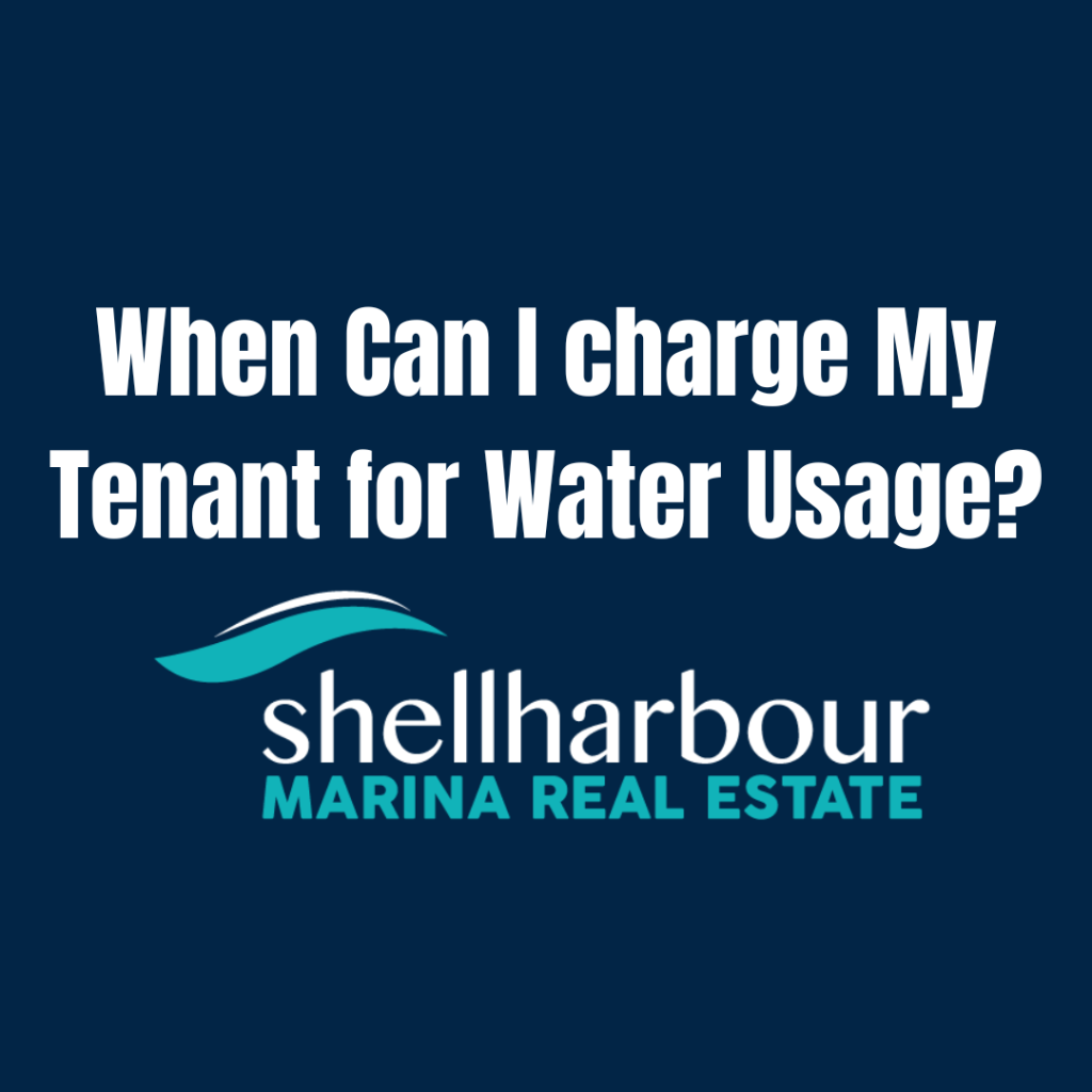 When Can I charge My Tenant for Water Usage?