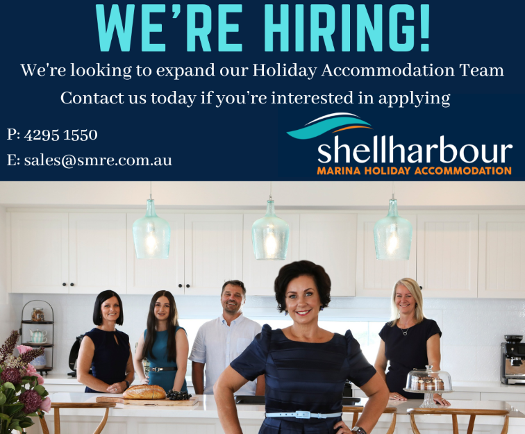 Holiday Accommodation Manager Position Available with Shellharbour Marina Holiday Accommodation